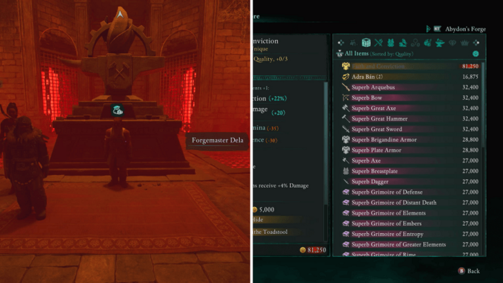 Avowed - Faith and Conviction Location in Galawain’s Tusks