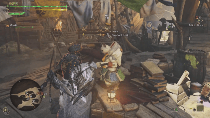 Monster Hunter Wilds Conut Support Desk Palico