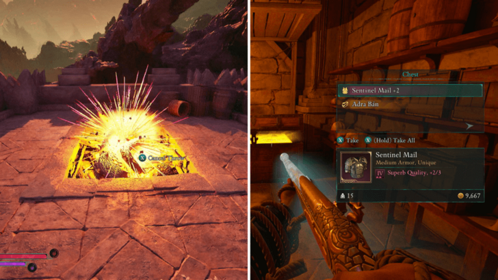 Enter the Tower and Get Chest