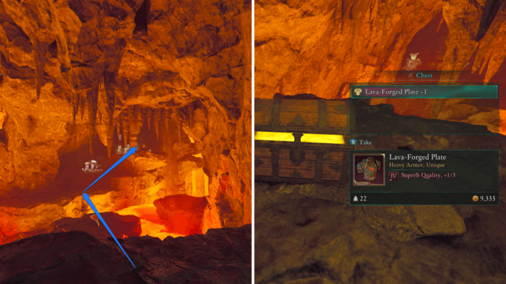 Avowed - Lava-Forged Plate Location in Galawain’s Tusks