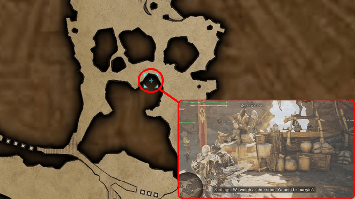 Support Ship Location Camp