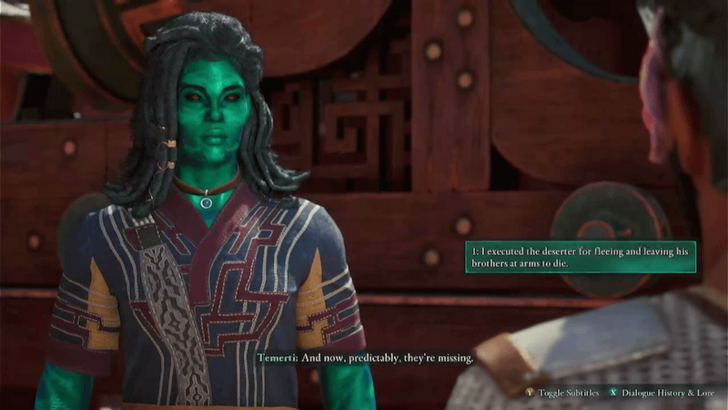 Avowed - Talk to Temertri