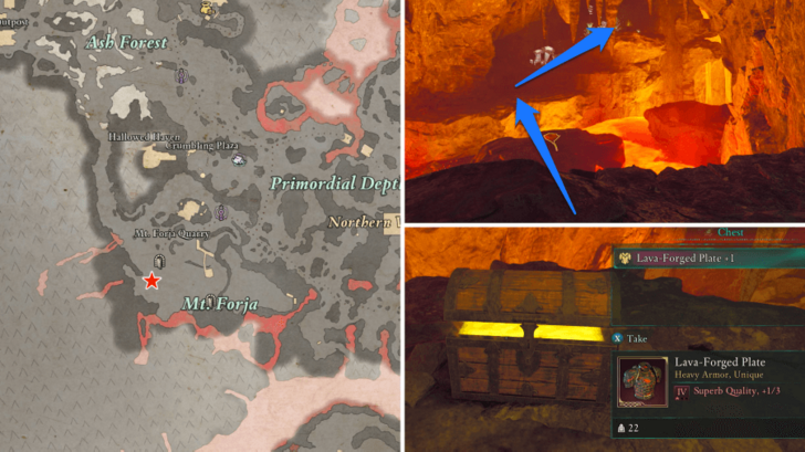 Lava-Forged Plate Location