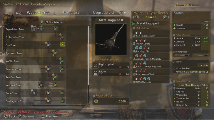 Monster Hunter Wilds Forging and Upgrading Weapons