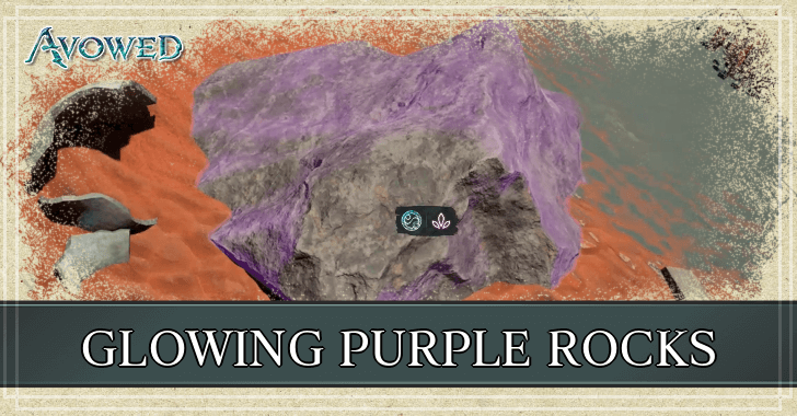 Avowed - Glowing Purple Rocks