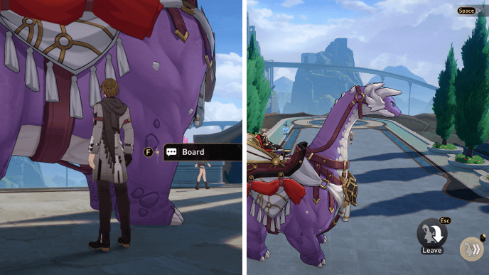 HSR How to Ride a Dromas - Board and Ride the Dromas