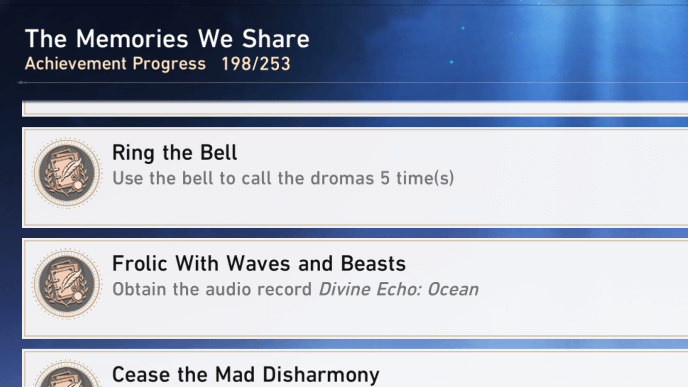 HSR - Ring the Bell Achievement