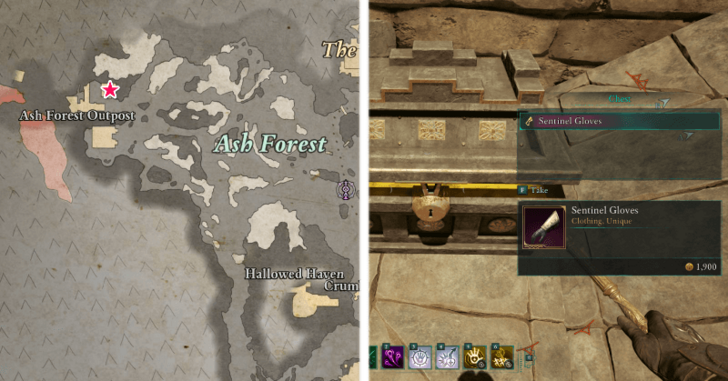 Avowed - Sentinel Gloves Location