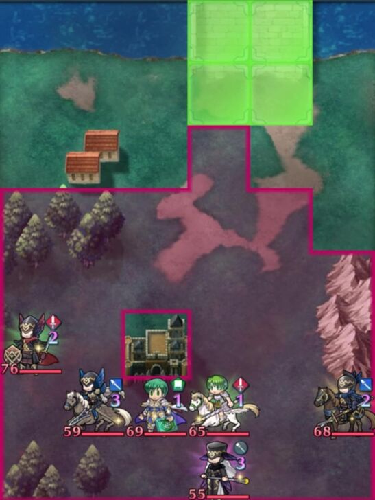 Fire Emblem Heroes - Ced and Fee Infernal Map