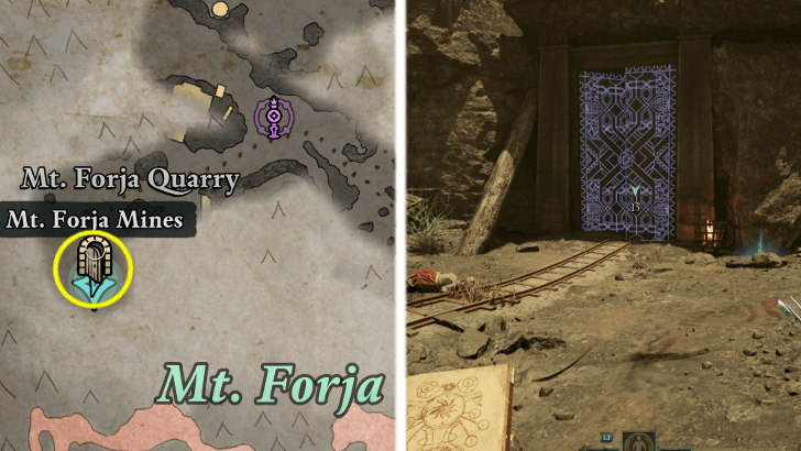 Avowed - Mt Forja Mines Location