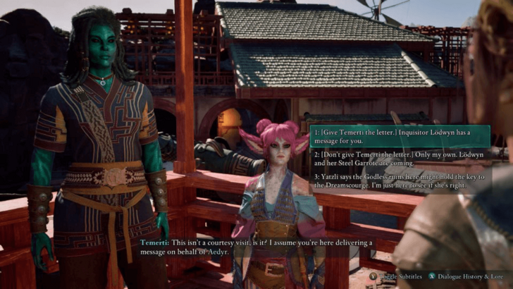 Avowed - Should You Give Temerti the Letter Choice