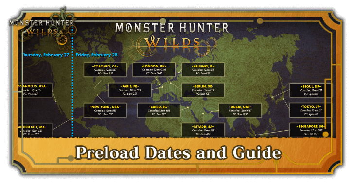 MH Wilds Top Banner - Preload Dates and Guide