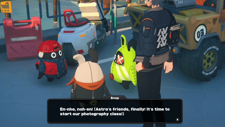 Speak to Snap and the Bangboos