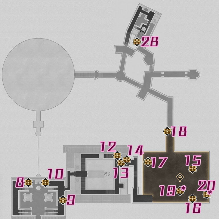 HSR Bloodbathed Battlefront Castrum Kremnos F2 Chest Map