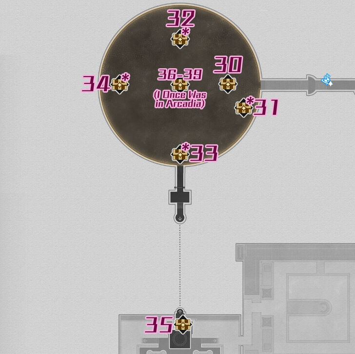 HSR Bloodbathed Battlefront Castrum Kremnos B1 North Chest Map