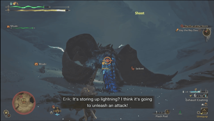 Monster Hunter Wilds - Rey Dau Charged Attack