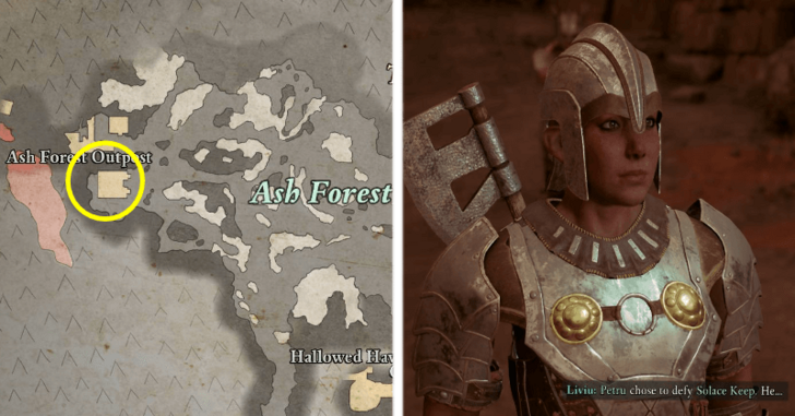 Avowed - Homecoming Ash Forest Outpost Location