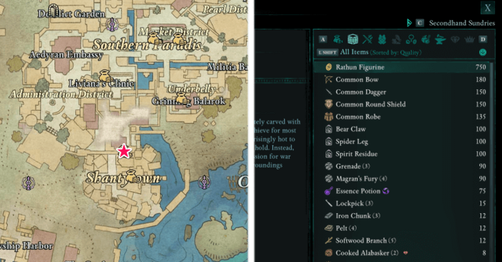 Avowed - Rathun Figurine Location