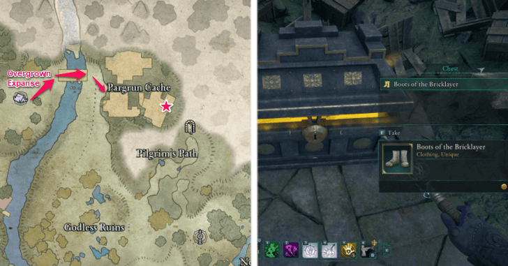 Avowed - Dawnshore Pargrunen Cache Location