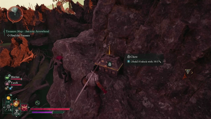 Ancient Arrowhead Treasure World Location