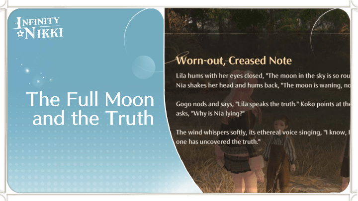 Infinity Nikki - The Full Moon and the Truth