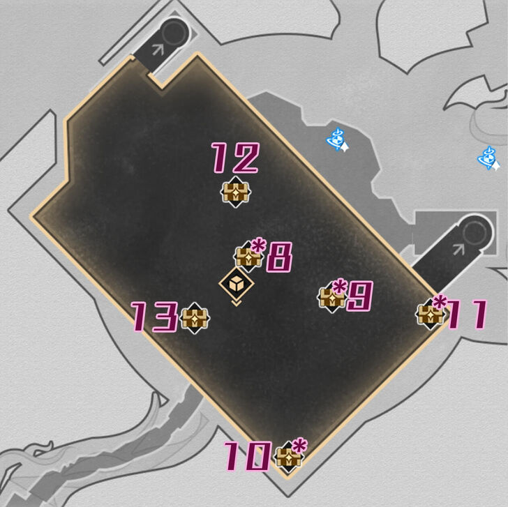 HSR Murmuring Woods Grove of Epiphany Chest Map B1