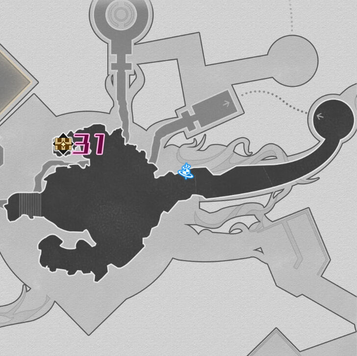 HSR Murmuring Woods Grove of Epiphany Chest Map F4