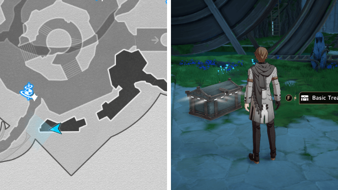 HSR Murmuring Woods Grove of Epiphany Chest 14 Location