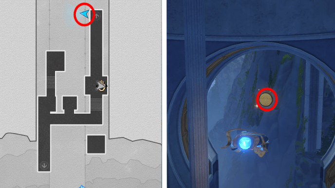 Honkai Star Rail - Sanctum of Prophecy Janusopolis - Coin of Whimsy 2 Location