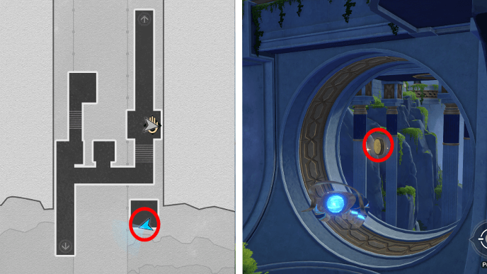 Honkai Star Rail - Sanctum of Prophecy Janusopolis - Coin of Whimsy 1 Location