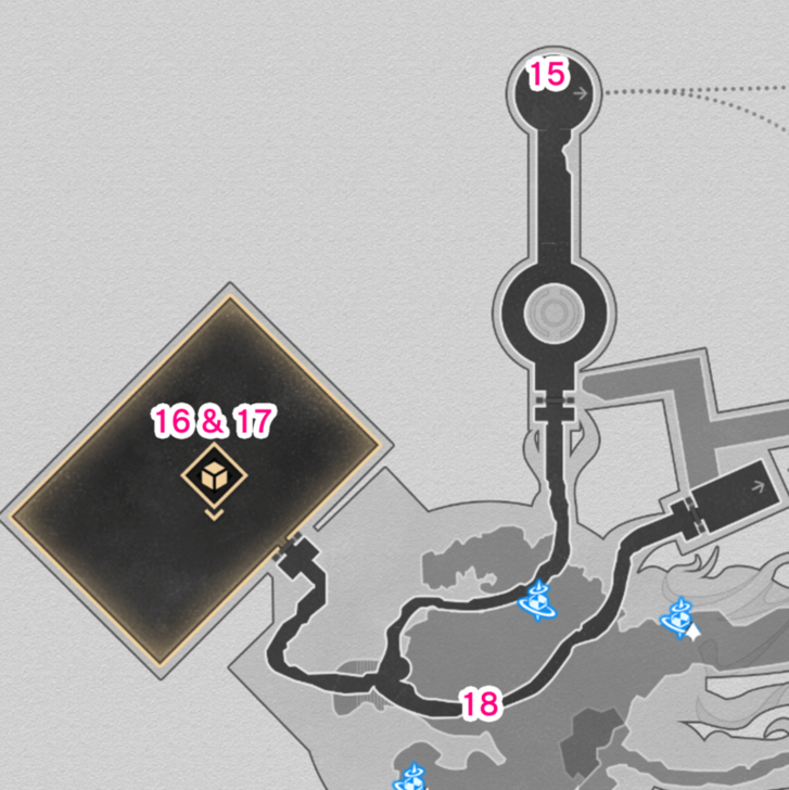 Star Rail - Murmuring Woods Grove of Epiphany Nymph Locations F3