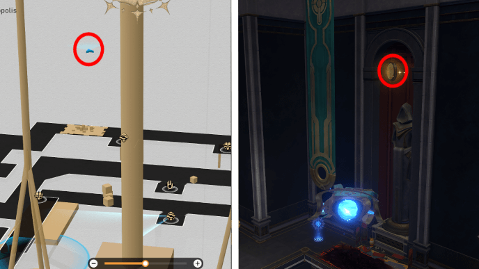 Honkai Star Rail - Sanctum of Prophecy Janusopolis - Coin of Whimsy 8 Location