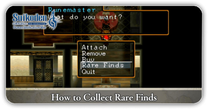 Suikoden 2 HD Remaster How to Collect Rare Finds
