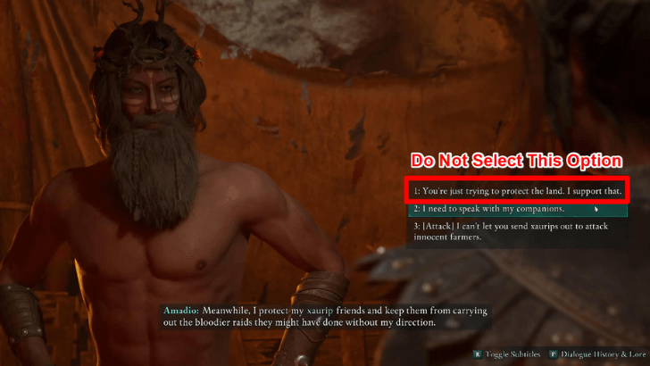 Avowed - Do Not Side with Amadio