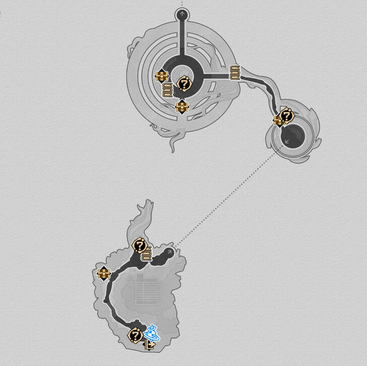 HSR Murmuring Woods Grove of Epiphany F1 South Map