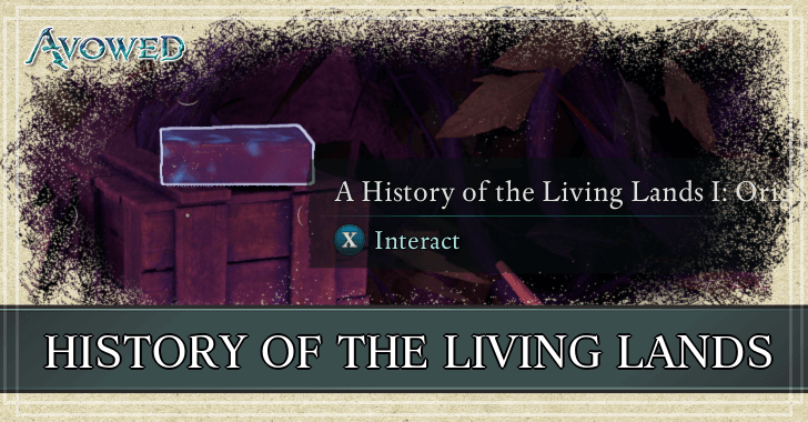 Avowed - All History of the Living Lands Book Locations