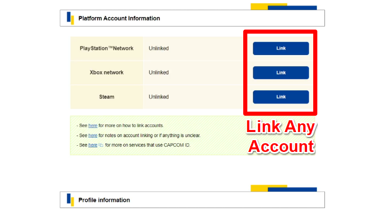 Monster Hunter Wilds CAPCOM ID Linking Step 3