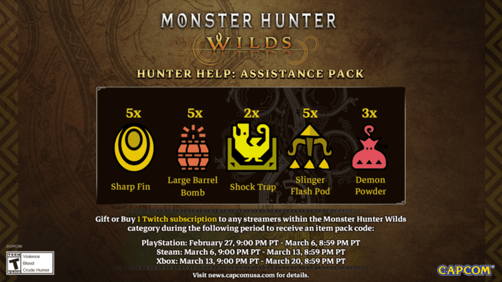 Monster Hunter Wilds Hunter Help Assistance Pack