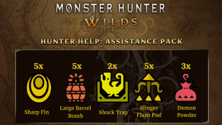 Monster Hunter Wilds Hunter Help Assistance Pack Contents