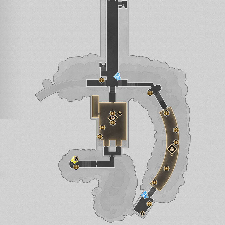 HSR Sanctum of Prophecy Janusopolis F1 South Map