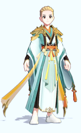 Fairy-Tale Style (Ho-Oh, Aqua Green) Top and Bottom Preview