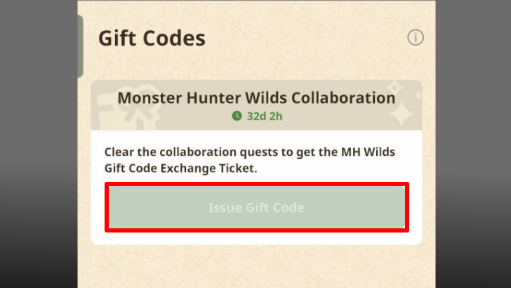 Isse Monster Hunter Wilds Item Pack Gift Code in Monster Hunter Now