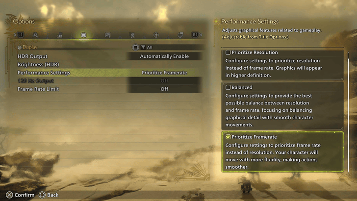 Prioritize Frame Rate