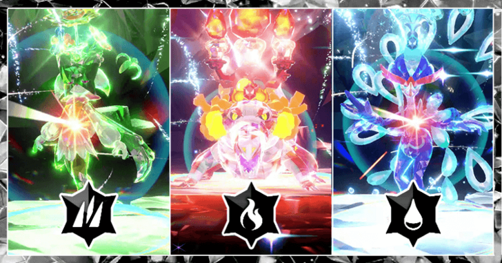 Pokemon SV - Paldea Starter Tera Raid Event Top Banner