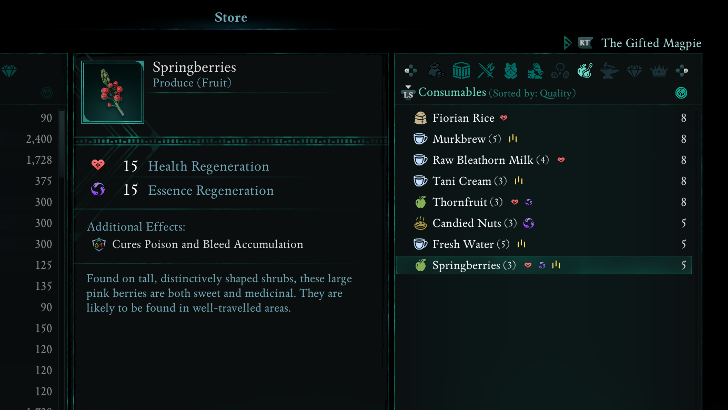 Avowed - Buy Food and Ingredients in Stores