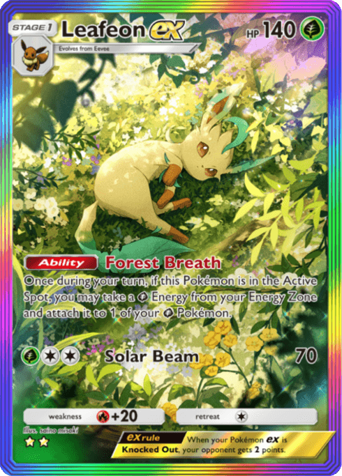 Pokemon TCG Pocket - A2a 091 Leafeon ex