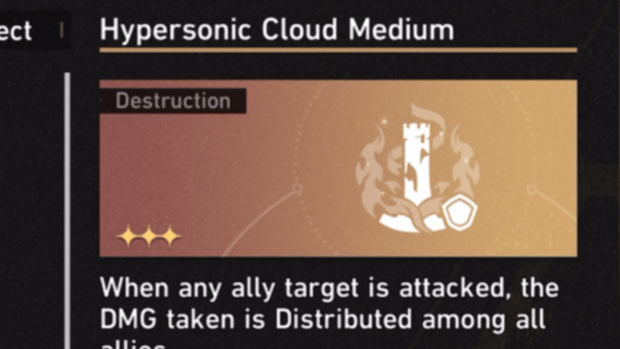 Star Rail - Divergent Universe Protean Hero - Destruction Blessings