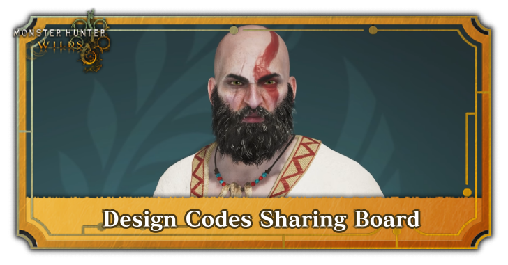 Monster Hunter Wilds Design Codes Sharing Board