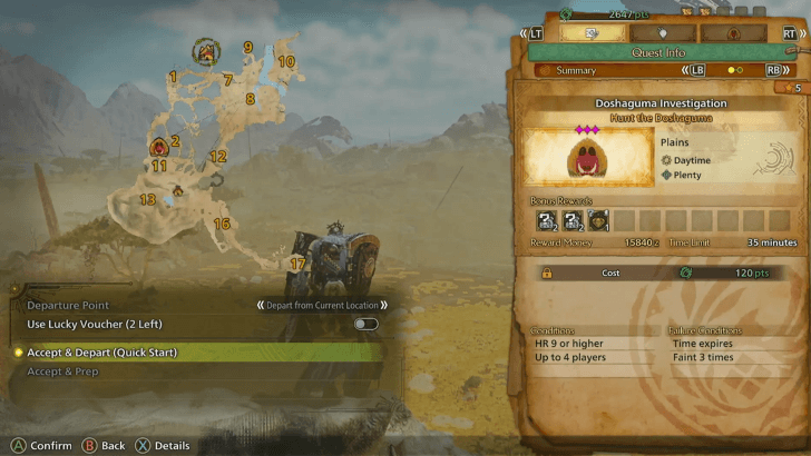 Monster Hunter Wilds - Use Lucky Voucher for More Rewards