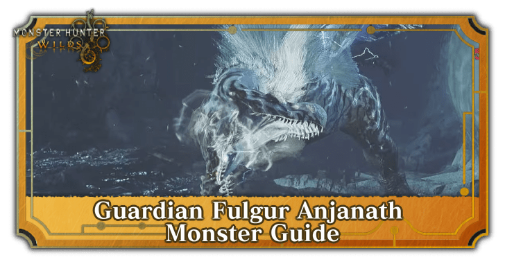 Monster Hunter (MH) Wilds - Guardian Fulgur Anjanath Banner